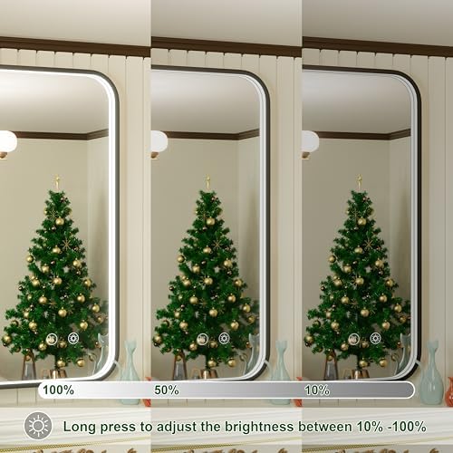 24x36 Inch LED Bathroom Mirror with Lights, 3 Color Temperatures