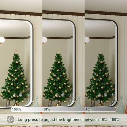 24x36 Inch LED Bathroom Mirror with Lights, 3 Color Temperatures