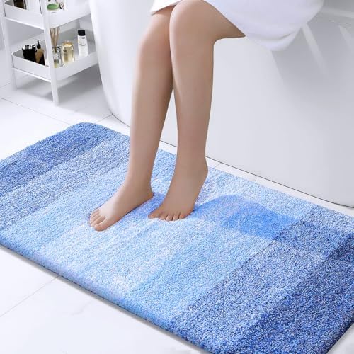 OLANLY Bathroom Runner Rug 40x24, Extra Soft Absorbent Microfiber Bath Rugs