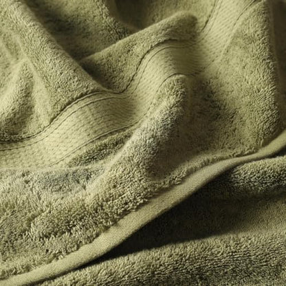 Superior Egyptian Cotton Plush Absorbent, Bath Towel Set of 4, Forest Green