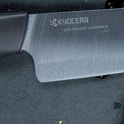 Kyocera's Revolution 4-Piece Knife Set: Includes 7" Chef's Santoku, 5.5" Santoku, 4.5" Utility & 3" Paring-Black