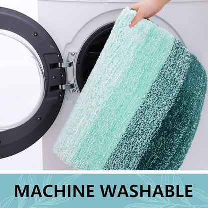 Arotive Microfiber Bathroom Rugs, Shaggy Soft Absorbent Bath Rug, 30x17
