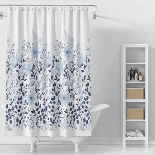 Shower Curtain Liner, 100% Waterproof Peva Shower Curtains with 3 Duty Heavy Bottom Magnets and 12 Rust Proof Grommets, 72x72 Weighted Shower Liner for Shower Stall, Bathtubs