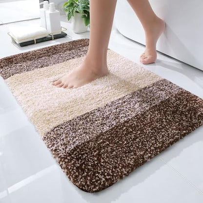 OLANLY Small Bathroom Rugs 30x18, Extra Soft Absorbent Microfiber Bath Rugs