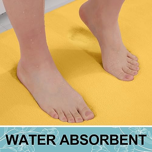 Smiry Memory Foam Bath Mat 59x20, Extra Soft and Absorbent Bathroom Rugs