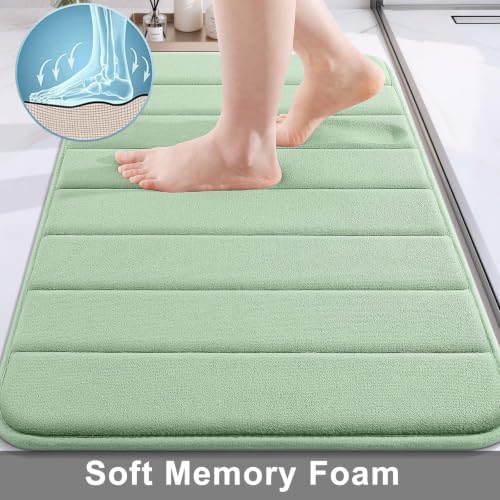 Buganda Memory Foam Bath Mat 35 x 24, Ultra Soft Absorbent Bathroom Rugs