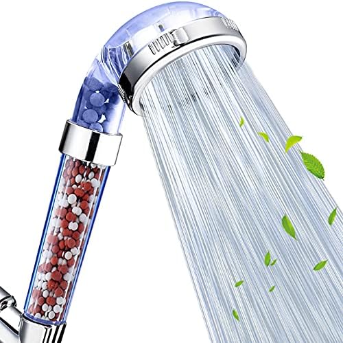 NOSAME Shower Head, Filter Filtration High Pressure Water Saving 3 Mode Function Spray Handheld Showerheads for Dry Skin & Hair