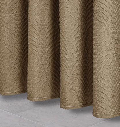 Gibelle Ombre Brown Shower Curtain for Bathroom, Farmhouse Bath Curtain 72x72