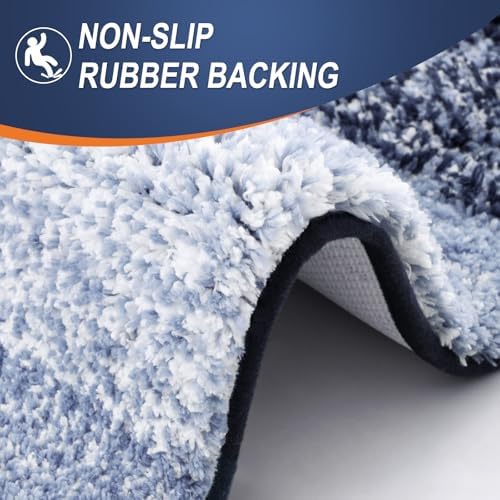 OLANLY Large Bathroom Rugs 50x30, Extra Soft Absorbent Microfiber Bath Rugs