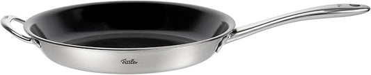 Fissler M5 Pro-Ply Stainless Steel Frying Pan, 12.6 Inch | 5-Ply, Ceramic Non-Stick, Made Without Added PFAS/PTFE, Made in Germany, Induction Compatible