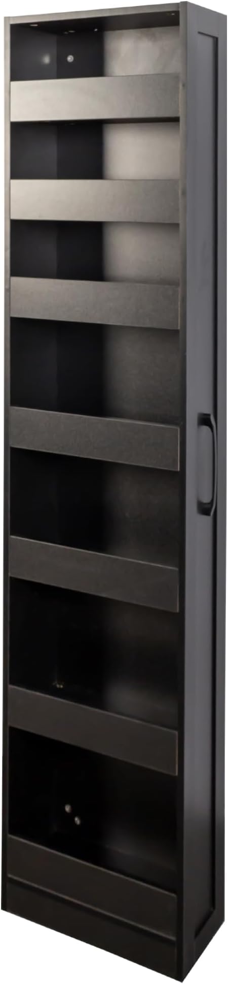 7 Tier Expandable Pull Out Cabinet Organizer, Pull Out Spice Rack, Rolling Kitchen Pantry Storage Cabinet, Slide Out Shelf Cabinet Storage for Kitchen, Black