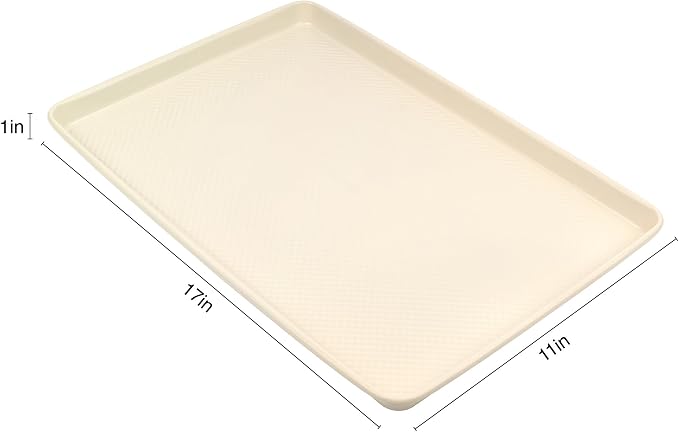 David Burke 17x11 Cookie Sheet with Chrome Cooling Rack – Carbon Steel, PFTE & PFOA Free, Oven Safe, Non-Toxic, Perfect for Baking and Roasting – Cream
