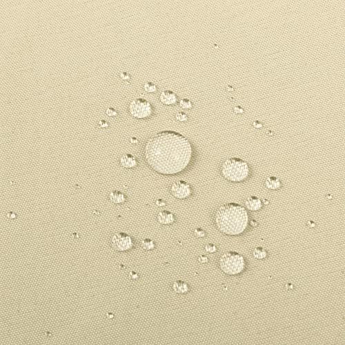 ALYVIA SPRING Extra Long Waterproof Fabric Shower Curtain Liner Cream 72x84