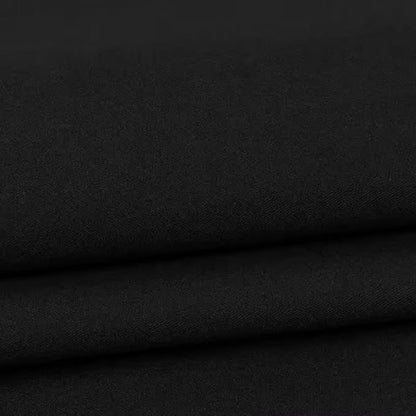 Light Weight Natural Cotton Fabric by the Yard DIY Making Supplies Quilting Patchwork Fabric Fat Quarter Bundles DIY for Quilting Cotton Patchwork Cushions (Black, 1 Yard)