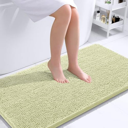 OLANLY Bathroom Runner Rugs 40x24, Extra Soft Absorbent Chenille Bath Rugs