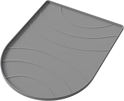 Silicone Coffee Mat,15.8"x 11.8"in Bar Mat for Countertop,Heat-Resistant,Non-Slip,Leak-Proof,Fit for Coffee Maker/Espresso Machine-Grey