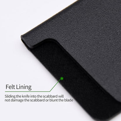 20pcs Universal Knife Edge Guards Set, Non-BPA Knife Sheath, Waterproof Abrasion Resistant Felt Lined Knife Cover Sleeves Knife Protectors, Gentle on Your Blades