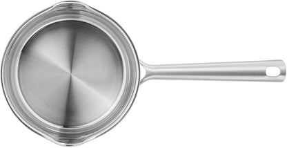 ZWILLING TrueFlow 5-Piece Saucepan Set, with Pouring Function, Suitable for Induction, Uncoated, Stainless Steel, Silver