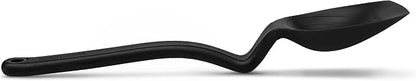 Dreamfarm Supoon Non-Stick Sit-Up Silicone Scraping, Serving, Cooking Spoon Measures 5ml Tsp & 15ml Tbsp - 11" Black