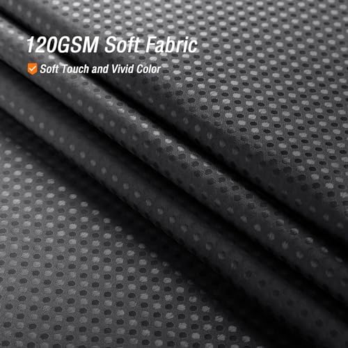 Gibelle Black Ombre Fabric Shower Curtain for Bathroom Decor, 72 x 72