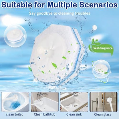 60 Count Toilet Bowl Brush Refills for Clorox, 5X Cleaning Power