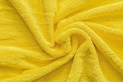 American Veteran Towel, Hand Towels for Bathroom Set of 4, 100% Cotton Turkish Hand Towel Sets, Soft Hand Face Towels, Yellow Hand Towels
