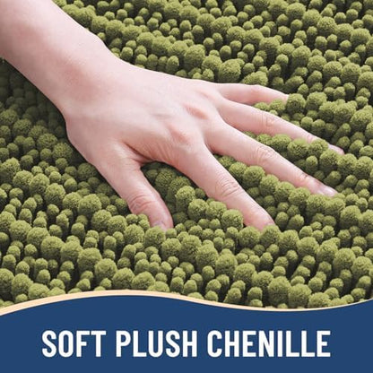 Arotive Bathroom Rugs Mat 30x20, Soft Absorbent Chenille Shaggy Bath Mat