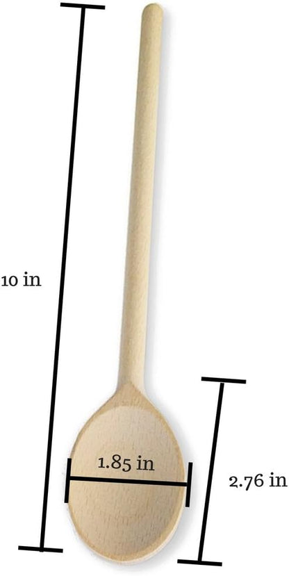 10 Inch Handcrafted Wooden Spoons for Cooking - Set of 3 Premium Cooking Utensils Set with Spoon Rest, Ideal for Wood Craft Projects, Wooden Craft Spoon, Craft Spoon, Wood Craft Set