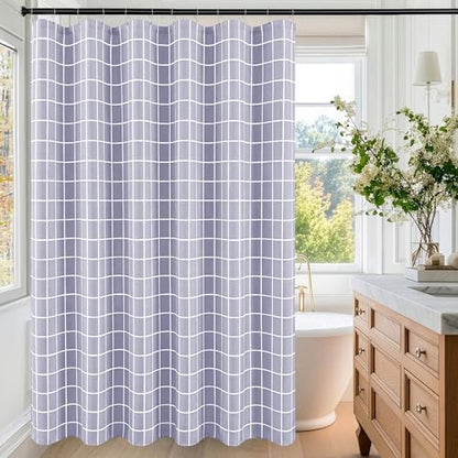 Fabric Shower Curtains for Bathroom-Cloth Modern Farmhouse Shower Curtain