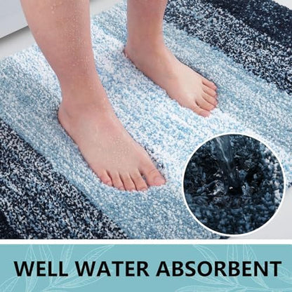 Arotive Microfiber Bathroom Rugs, Shaggy Soft Absorbent Bath Rug, 34x21