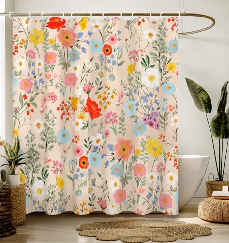 Bathroom Shower Curtain Cute Cortinas para Baño 72 x 72, Yellow