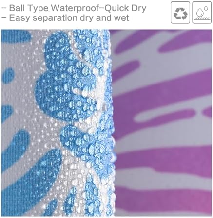 Nautical Coastal Shower Curtain, Beach Shower Curtains Sea Horse Coral Turtle Starfish Seashell Conch Ocean Themed Kids ShowerCurtain Set Polyester Fabric Machine Washable Decor Bath curtains