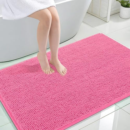 OLANLY Large Bathroom Rugs 44x32, Extra Soft Absorbent Chenille Bath Rugs