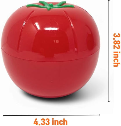 Vegetable and Fruit Saver, Keep Fresh Longer, Reusable Storage Keeper, Vegetable and Fruit Storage Containers in Fridge, BPA Free (Tomato)