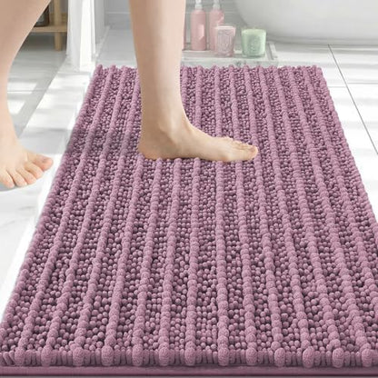 Arotive Bathroom Rugs Mat 34x21, Soft Absorbent Chenille Shaggy Bath Mat