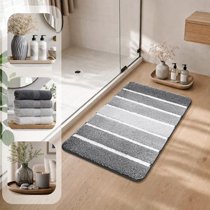 COSY HOMEER Bathroom Rugs 24x17, Ultra Soft Absorbent Bath Mat