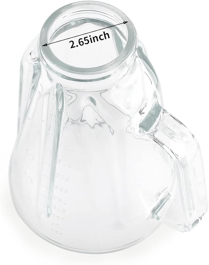 Replacement parts Glass Jar with lid, Compatible with Hamilton Beach Blenders (5cups)