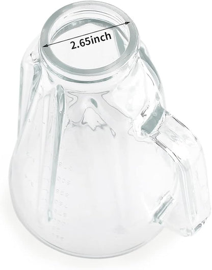 Replacement parts Glass Jar with lid, Compatible with Hamilton Beach Blenders (5cups)