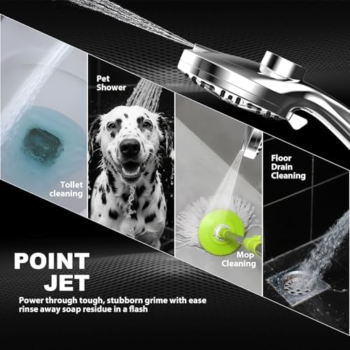12-Inch High Pressure Rain Shower Head with Handheld Spray Combo, Magnetic