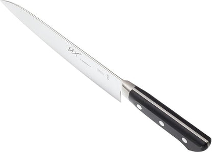 Mercer Culinary MX3 Premium San Mai VG-10 Steel Core Blade Santoku Knife, 185mm 7 Inch,Black