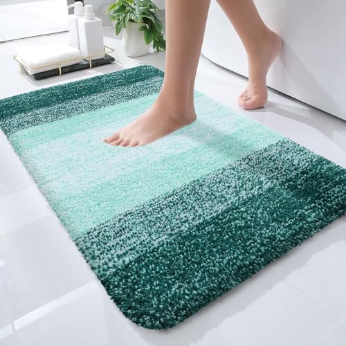 OLANLY Small Bathroom Rugs 28x18, Extra Soft Absorbent Microfiber Bath Rugs