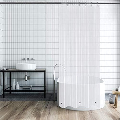 Mrs Awesome 36x84 Stall Size Shower Curtain Liner Clear