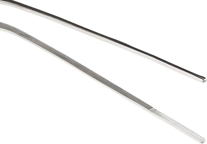 Mercer Culinary 18-8 Stainless Steel Chef Plating Tongs, Offset Tip, 7-7/8 Inch