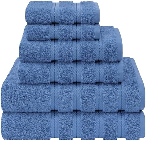American Soft Linen 100% Cotton Luxury Turkish Towels, 6 Piece Towel Set