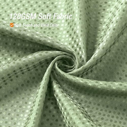 Gibelle Small Stall Sage Green Fabric Shower Curtain, 36 x 72
