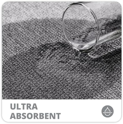 Bosap Toilet Rugs U Shaped Bathroom Rug,Machine Washable Non Slip Quick Dry Super Absorbent Ultra Thin Toilet Mats for Bathroom Toilet.Grey,1'8"x2'(20x24inch)
