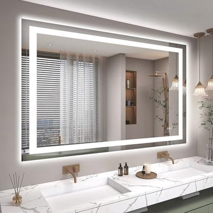 Hivone 48"X36" LED Bathroom Mirror with Lights, UL Listed