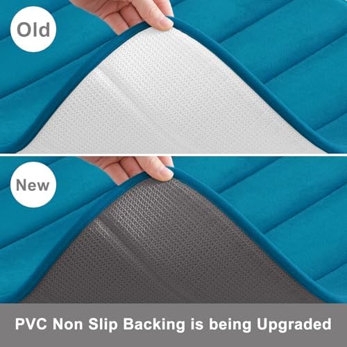 Buganda Memory Foam U-Shaped Toilet Rugs 20 x 20, Absorbent Bathroom mat