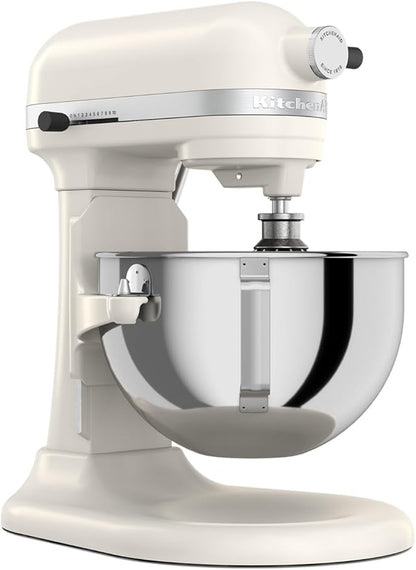 KitchenAid 5.5 Quart Bowl-Lift Stand Mixer with 11 Speeds, KSM55SXXX, Porcelain White