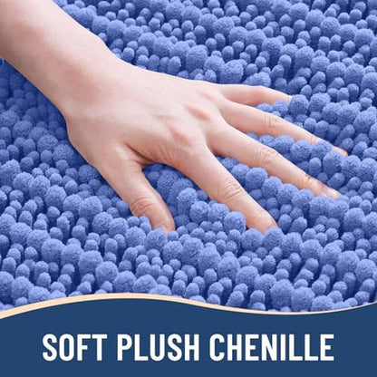 Arotive Bathroom Rugs Mat 24x16, Soft Absorbent Chenille Shaggy Bath Mat